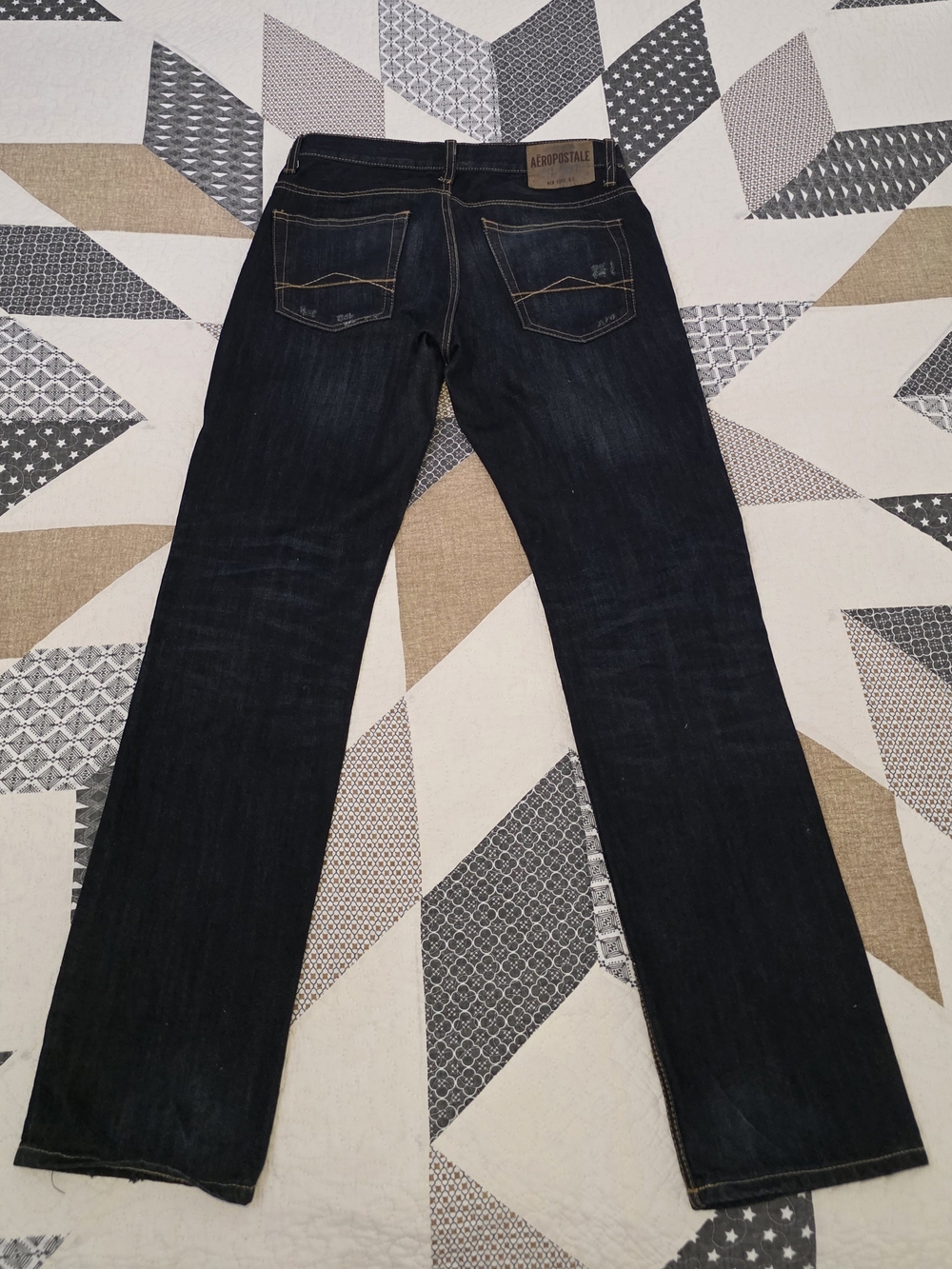 Aeropostale Men’s Dark Blue Straight-Leg Jeans